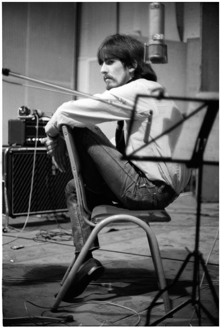 George Harrison during the recording sessions for Pepper