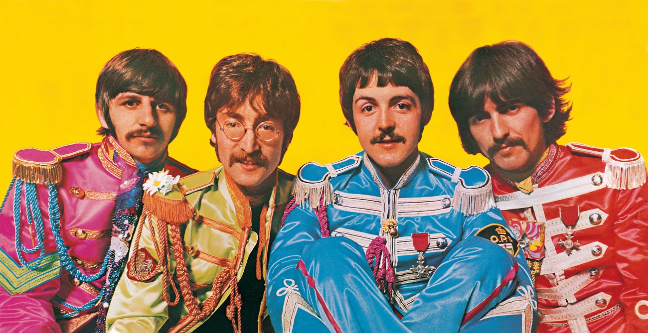 Inside of the gatefold album Sgt Pepper