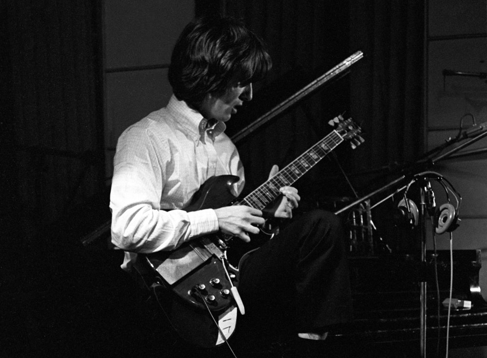 George at Abbey Road studios 
