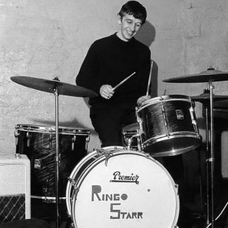 Ringo rehearsing at the Cavern