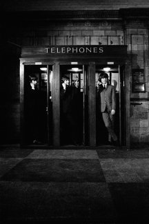 The Beatles at Marylebone Station filming A Hard Days Night