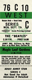 TORONTO ticket
