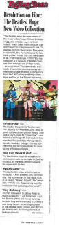 The Beatles' 1 Video Collection Has Arrived - And To Great Critical Acclaim! The Beatles' 1 Video Collection Has Arrived - And To Great Critical Acclaim!