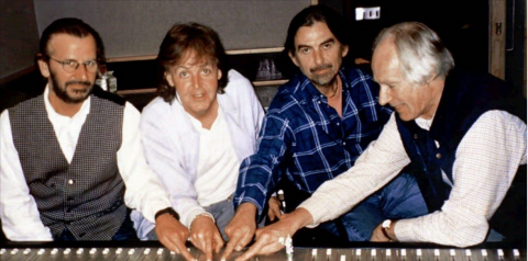 22nd May, 1995 - Paul McCartney, Ringo Starr and George Martin begin work on Anthology 1 at Abbey Road Studios.
