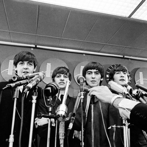 The Beatles at JFK Press Conference